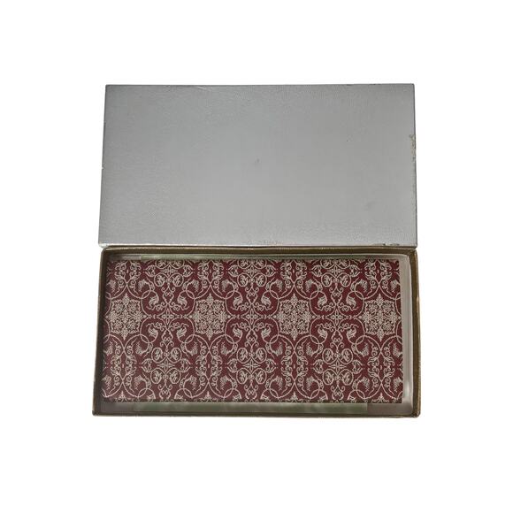 1990s Tatsumura Institute of Textile Art Brocade Grape-Vine Checkbook Wallet - Picture 5 of 6